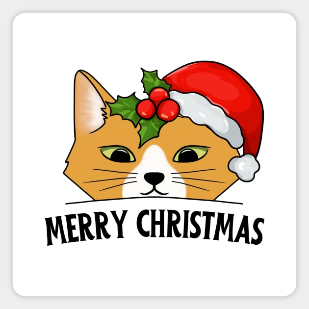 Santa cat Magnet by Introvert Home 